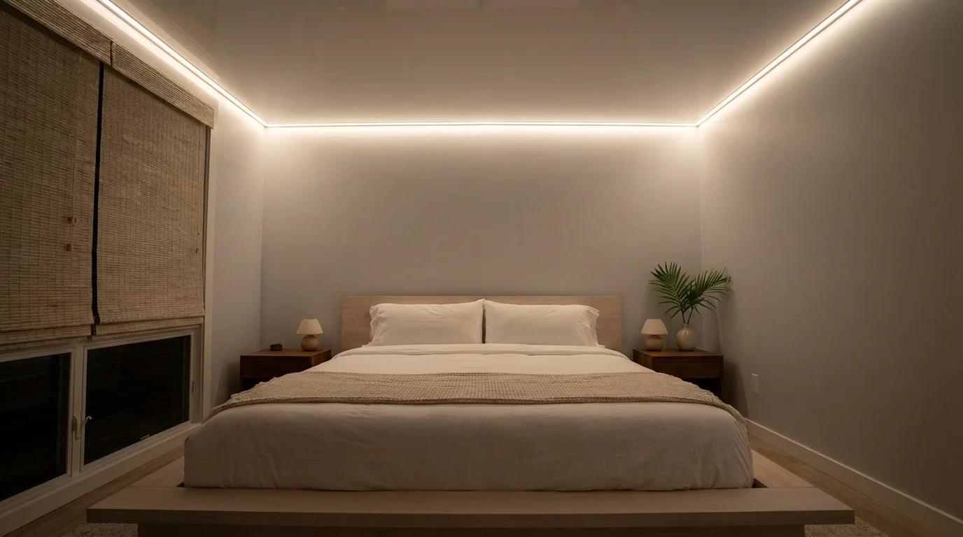 Floating Ceiling with LED Perimeter