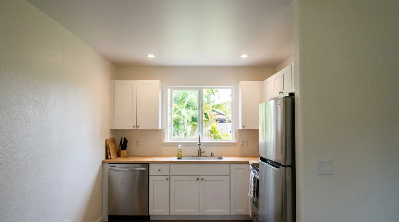 Classic White Living Area